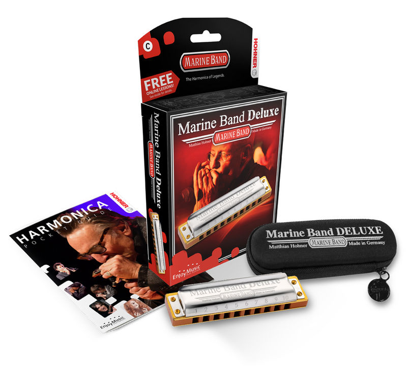 HOHNER MARINE BAND DELUXE F-dur ústní harmonika