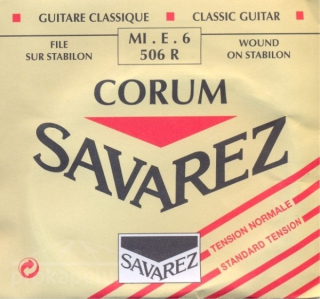 SAVAREZ 506R E6 jednotlivá nylonová struna pro klasickou kytaru