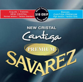 SAVAREZ 510CRJP CANTIGA PREMIUM NEW CRISTAL RED/BLUE nylonové struny pro klasickou kytaru