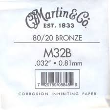 MARTIN M32B D .032 jednotlivá struna pro kytaru bronze