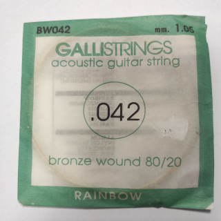 GALLI strings .042 jednotlivá struna pro akustickou kytaru