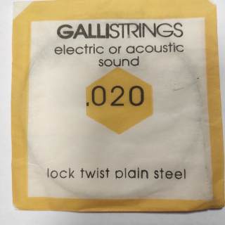 GALLI strings .020 jednotlivá struna pro akustickou nebo elektrickou kytaru