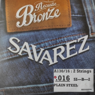 SAVAREZ .016 H jednotlivá struna pro kytaru,steel