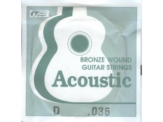 GORSTRINGS 15B6-92 D .036 jednotlivá struna pro kytaru, bronze