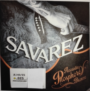 SAVAREZ .025 G jednotlivá struna pro kytaru PB