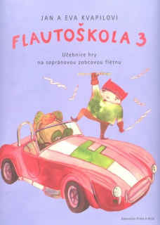 NO KVAPIL Flautoškola 3 , učebnice hry na sopránovou flétnu