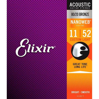 ELIXIR 11027 .011-.52 struny pro akustickou kytaru