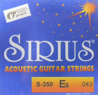 GORSTRINGS Sirius E6 .043 jednotlivá struna pro akustickou kytaru